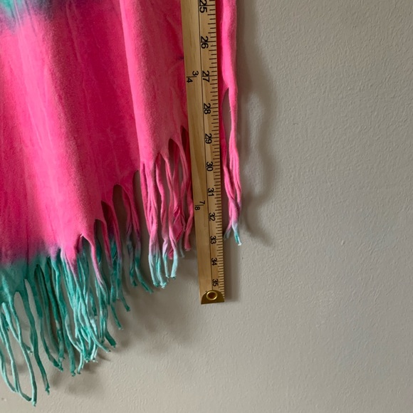 Vintage Retro Tie Dye Daytona Beach Sleeveless Fringe Swim Coverup Size XL - Picture 8 of 8